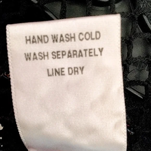 Vintage GASP Appliqué Fishnet Top - Picture 4 of 4